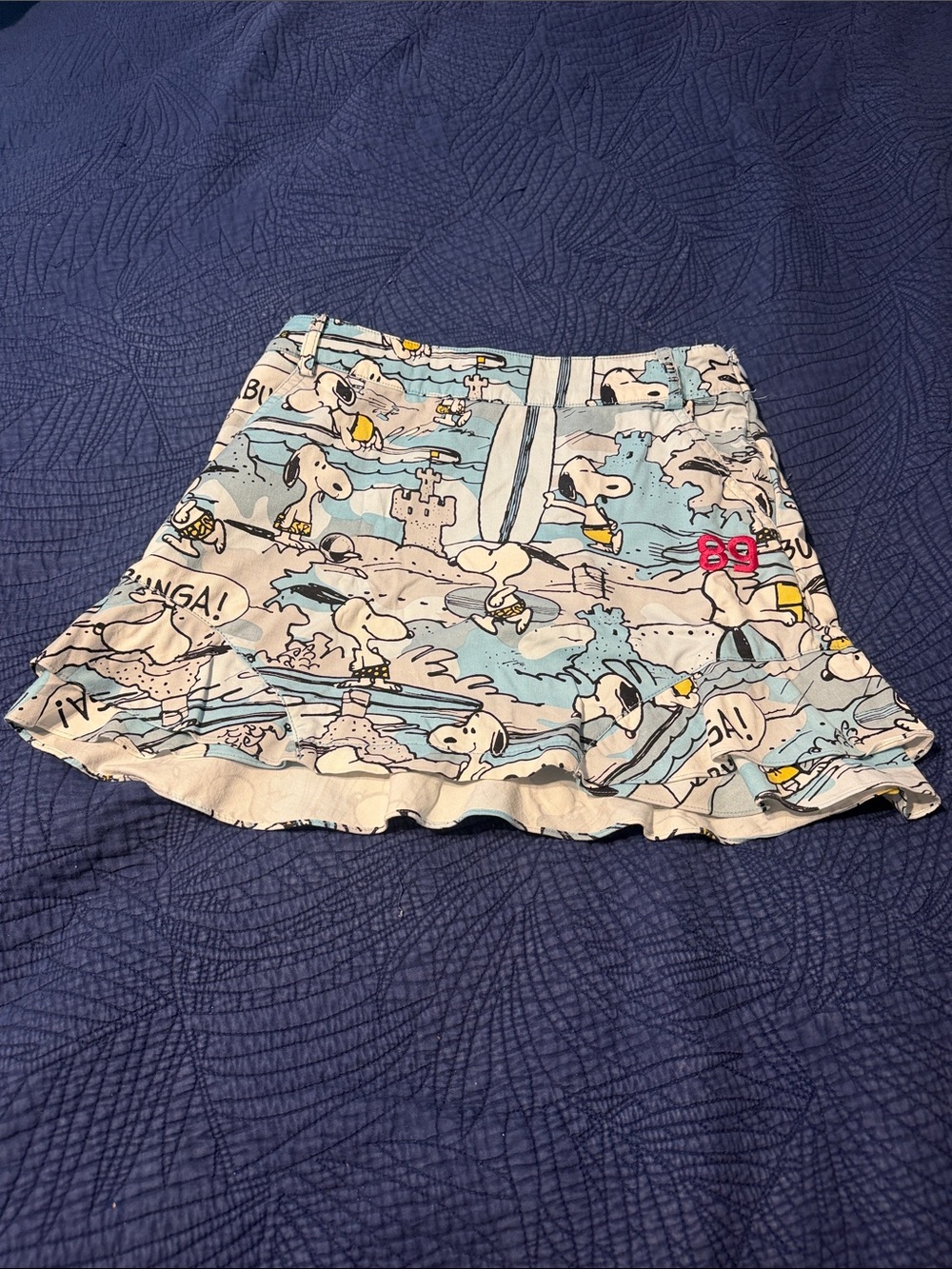 Pearly Gates x Snoopy Women’s Golf Skirt Size 0 Beach Print